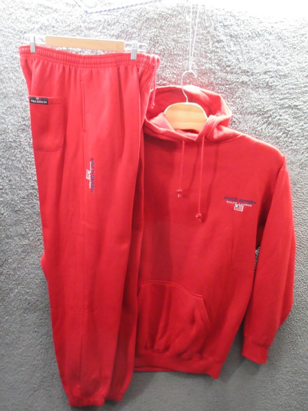 Vintage POLO JEANS CO Ralph Lauren Polo Sport Men's XL Hoodie & Sweatpants
